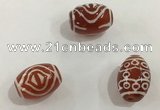 DZI372 10*14mm drum tibetan agate dzi beads wholesale