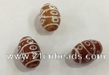 DZI374 10*14mm drum tibetan agate dzi beads wholesale