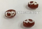 DZI375 10*14mm drum tibetan agate dzi beads wholesale