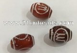 DZI376 10*14mm drum tibetan agate dzi beads wholesale