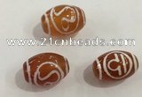 DZI378 10*14mm drum tibetan agate dzi beads wholesale