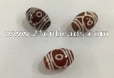 DZI397 10*14mm drum tibetan agate dzi beads wholesale