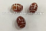DZI399 10*14mm drum tibetan agate dzi beads wholesale