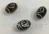 DZI406 10*14mm drum tibetan agate dzi beads wholesale