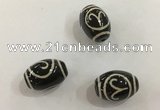 DZI407 10*14mm drum tibetan agate dzi beads wholesale