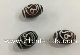 DZI409 10*14mm drum tibetan agate dzi beads wholesale