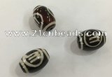 DZI411 10*14mm drum tibetan agate dzi beads wholesale