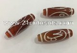 DZI433 10*30mm drum tibetan agate dzi beads wholesale