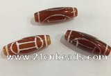 DZI434 10*30mm drum tibetan agate dzi beads wholesale