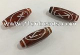 DZI439 10*30mm drum tibetan agate dzi beads wholesale