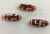 DZI445 10*30mm drum tibetan agate dzi beads wholesale