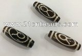 DZI459 10*30mm drum tibetan agate dzi beads wholesale