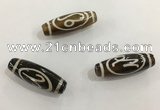 DZI466 10*30mm drum tibetan agate dzi beads wholesale
