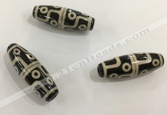 DZI476 10*30mm drum tibetan agate dzi beads wholesale