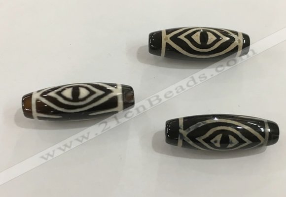 DZI480 10*30mm drum tibetan agate dzi beads wholesale