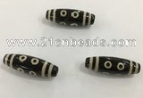 DZI485 10*30mm drum tibetan agate dzi beads wholesale