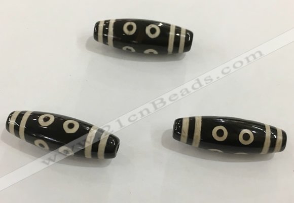 DZI485 10*30mm drum tibetan agate dzi beads wholesale