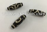 DZI506 10*30mm drum tibetan agate dzi beads wholesale