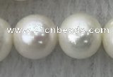 FWP105 15 inches 9mm - 10mm potato white freshwater pearl strands