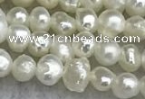 FWP11 14.5 inches 2.8mm potato white freshwater pearl strands