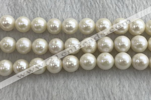 FWP117 15 inches 10mm - 11mm potato white freshwater pearl strands