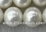 FWP126 15 inches 11mm - 12mm potato white freshwater pearl strands