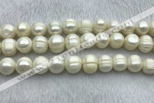 FWP134 15 inches 12mm - 13mm potato white freshwater pearl strands