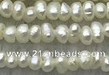 FWP14 14.5 inches 1.8mm potato white freshwater pearl strands