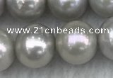 FWP143 15 inches 8mm - 9mm potato grey freshwater pearl strands