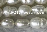 FWP165 14.5 inches 4mm - 5mm rice white freshwater pearl strands