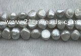 FWP262 15 inches 11mm - 12mm baroque grey freshwater pearl strands