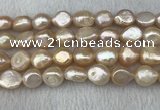 FWP300 15 inches 11mm - 12mm baroque pink freshwater pearl strands