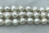 FWP361 15 inches 12mm - 13mm baroque freshwater nucleated pearl beads