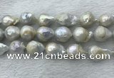 FWP362 15 inches 15mm - 18mm baroque freshwater nucleated pearl beads