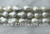 FWP365 15 inches 20mm - 22mm baroque freshwater nucleated pearl beads