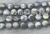 FWP390 15 inches 11mm - 12mm coin freshwater pearl beads