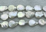 FWP394 15 inches 14mm - 16mm coin freshwater pearl beads