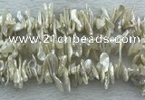 FWP420 15 inches 5*15mm - 8*24mm biwa freshwater pearl beads