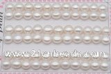 FWP459 half-drilled 7.5-8mm bread freshwater pearl beads