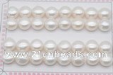 FWP466 half-drilled 11-11.5mm bread freshwater pearl beads