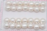 FWP468 half-drilled 12-12.5mm bread freshwater pearl beads