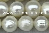 FWP66 15 inches 7mm - 8mm potato white freshwater pearl strands