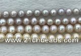 FWP94 15 inches 8mm - 9mm potato purple freshwater pearl strands