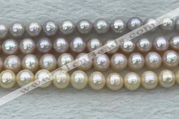 FWP94 15 inches 8mm - 9mm potato purple freshwater pearl strands