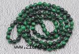 GMN102 Hand-knotted 6mm green tiger eye 108 beads mala necklaces