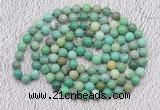 GMN439 Hand-knotted 8mm, 10mm grass agate 108 beads mala necklaces