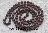 GMN458 Hand-knotted 8mm, 10mm brecciated jasper 108 beads mala necklaces