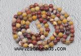 GMN467 Hand-knotted 8mm, 10mm mookaite 108 beads mala necklaces