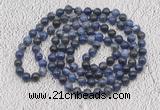 GMN472 Hand-knotted 8mm, 10mm sodalite 108 beads mala necklaces