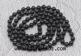 GMN505 Hand-knotted 8mm, 10mm black tourmaline 108 beads mala necklaces